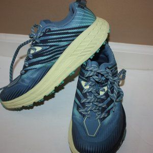 Hoka speedgoat  4  Womens  size 7.5  Green yellow